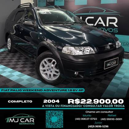 FIAT PALIO 1.8 MPI ADVENTURE WEEKEND 8V GASOLINA 4P MANUAL FIAT PALIO 1.8 MPI ADVENTURE WEEKEND 8V GASOLINA 4P MANUAL